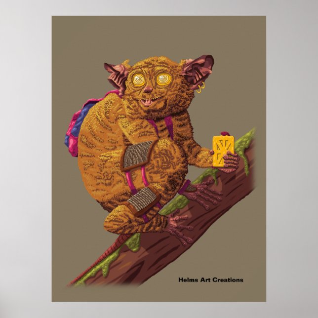 Poster Image de créature mythique de primate de forêt d'a (Devant)