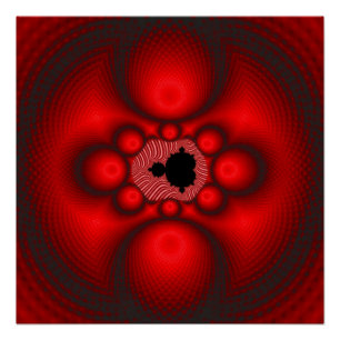 Poster Image de fractale de Mandelbrot de fantasy