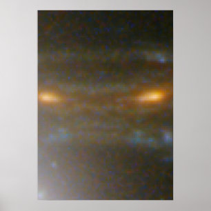 Poster Image de la galaxie distante prêtée par gravité
