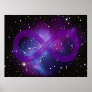 Poster Image d'espace violet