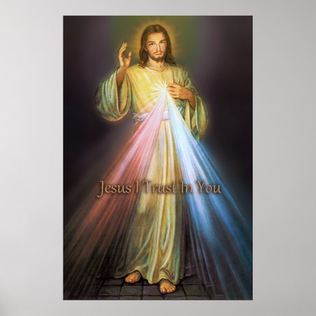 Poster Image Divine Miséricorde Dévotionnelle. (Devant)