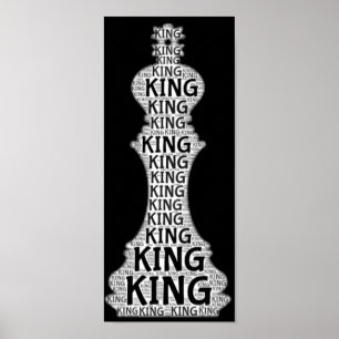 Poster Image du mot d'échecs King
