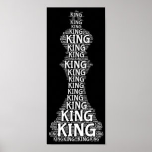 Poster Image du mot d'échecs King