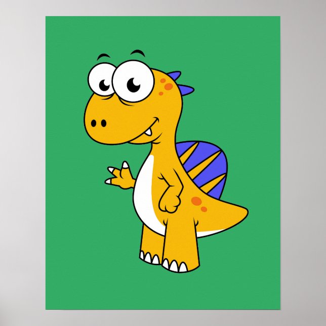 Poster Image Mignonne D'Un Spinosaure. 2 (Devant)