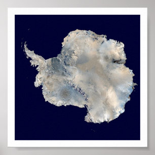 Poster Image satellite de l'Antarctique