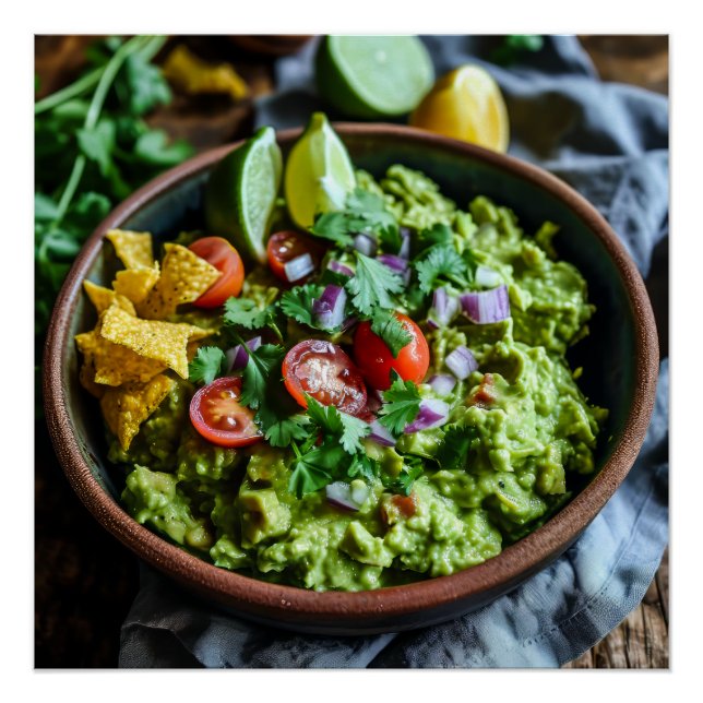 Poster Image Stock de Guacamole (Devant)