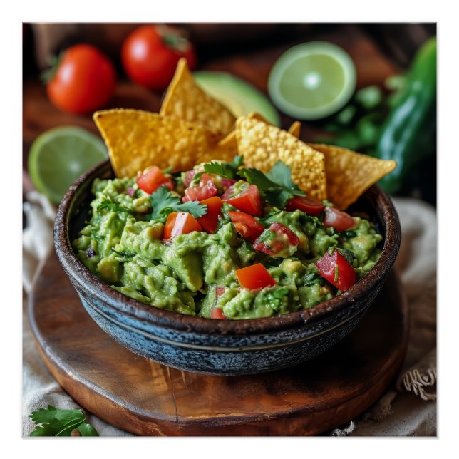 Poster Image Stock de Guacamole (Devant)