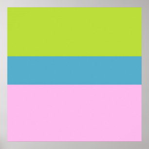 Poster image trois couleurs art