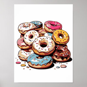 Poster Images clipart de donuts transparentes