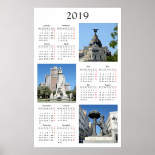 Poster Images du calendrier Madrid 2019