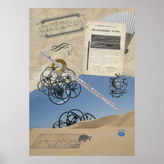 Poster Imaginaire à vapeur à fluide (Devant)