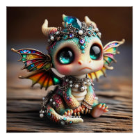 Imaginaire Bébé mignon Dragon Verre