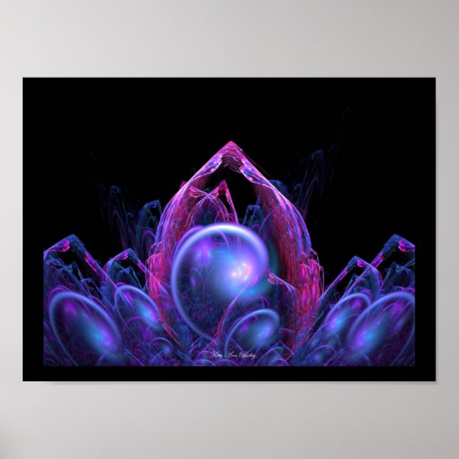 Poster Imaginaire Castle Fractal par Kitty Ann (Devant)