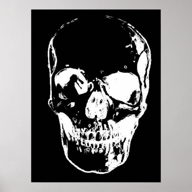 Poster Imaginaire crâne Art Rock Punk Métal lourd (Devant)