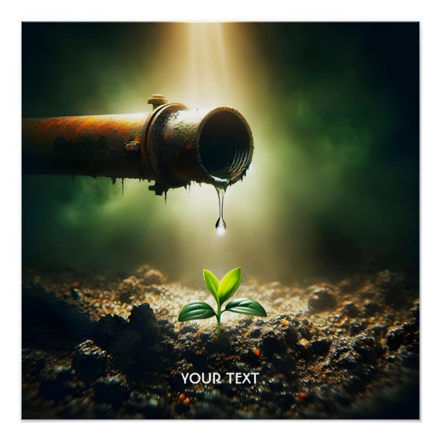 Poster Imaginaire Cute Drop D'Eau (Devant)