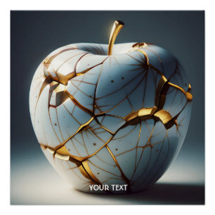 Poster Imaginaire Cute Kintsugi Porcelain Pomme