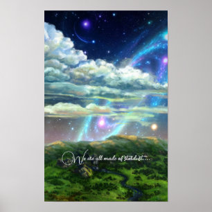 Poster Imaginaire de galaxie étoilée