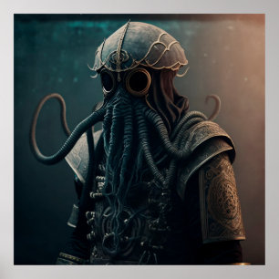 Poster Imaginaire de guerrier de l'affiche