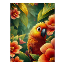 Imaginaire de perroquet orange