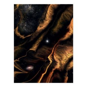 Poster Imaginaire de science-fiction surréaliste