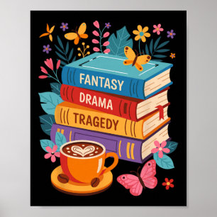 Poster Imaginaire Drame Tragedy Livres Subtle Anti-Trump