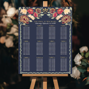 Poster Imaginaire Enchanté Jardin Mariage Seating Chart