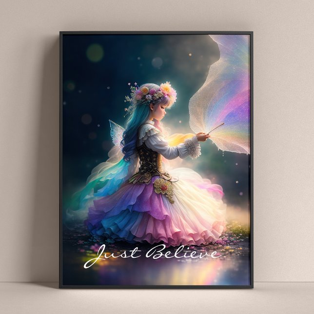 Poster Imaginaire Fairy Art (Bring magic to your walls with this vibrant fairy poster full of color charm and enchanting detail.)