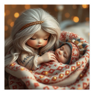 Poster Imaginaire Fairy Mother and Baby Art