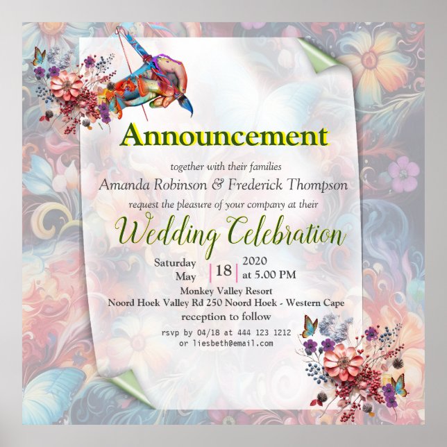 Poster Imaginaire Fleurs express la joie de la nature. (Devant)