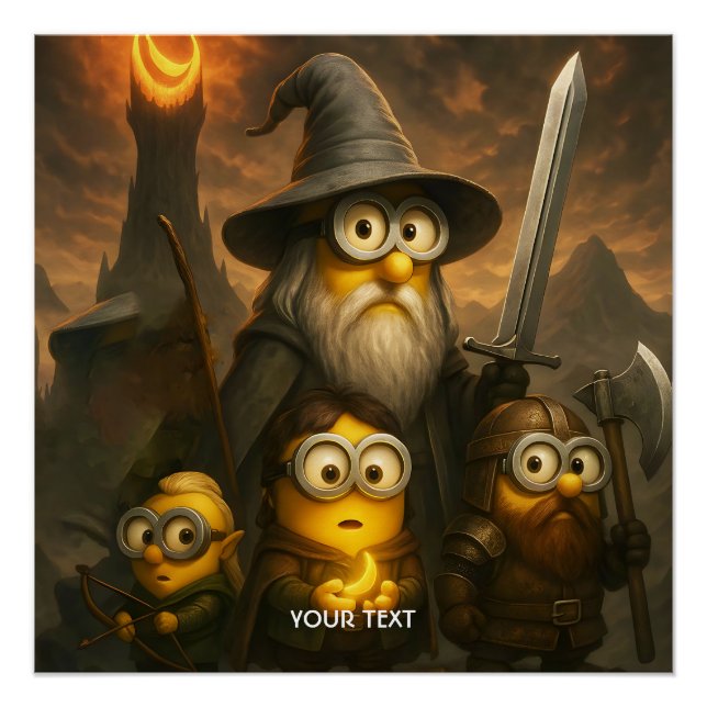 Poster Imaginaire mignonne Bananes Brave Party (Devant)