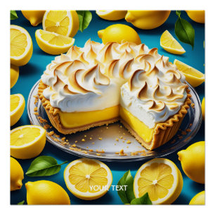 Poster Imaginaire Mignonne Vivid Citron Meringue Pie