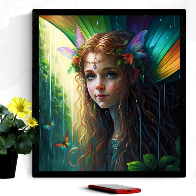 Poster Imaginaire Rainbow Fairy Girl (Créateur téléchargé)