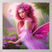 Imaginaire rose Fairy Princess Art Big
