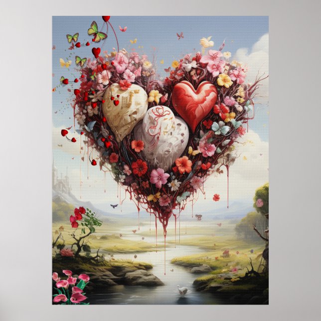 Poster Imaginaire royaumes de paysages magiques (Devant)