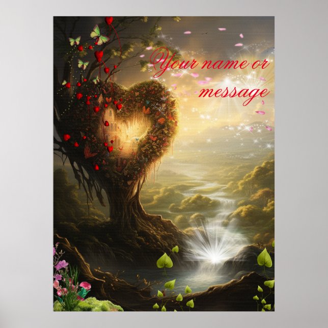 Poster Imaginaire royaumes de paysages magiques (Devant)