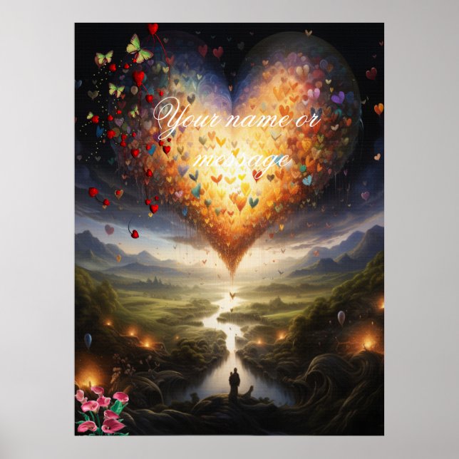 Poster Imaginaire royaumes de paysages magiques (Devant)