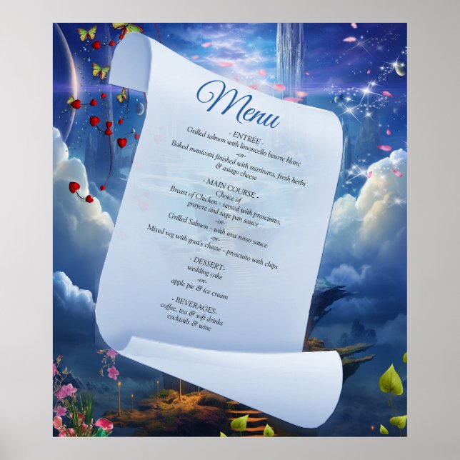 Poster Imaginaire royaumes de paysages magiques (Devant)