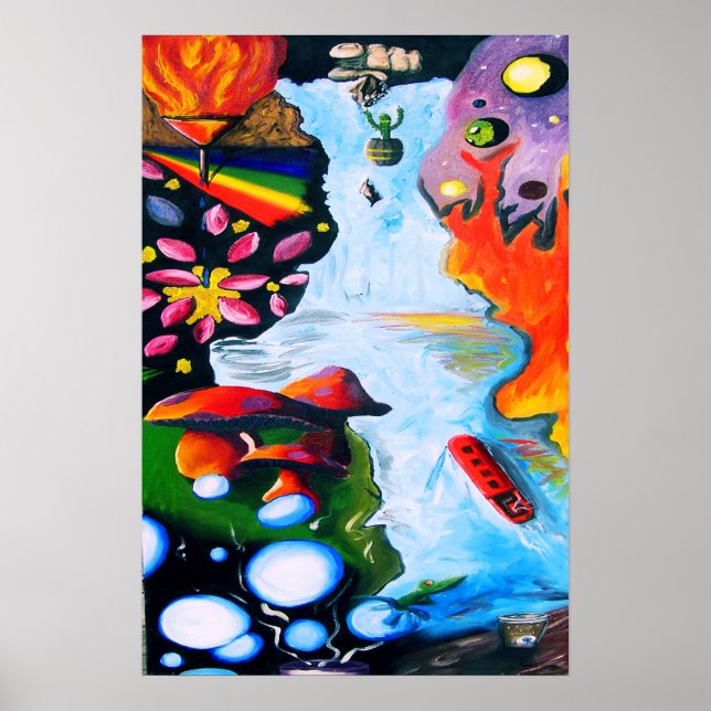 Poster Imaginaire surréaliste Champhroom Wonderland (Devant)