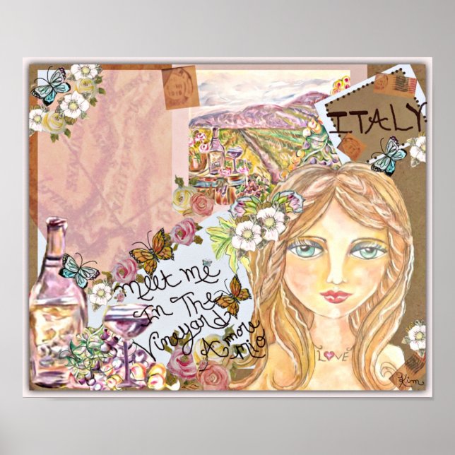 Poster ~Imaginaire Vignoble italien ~ (Devant)