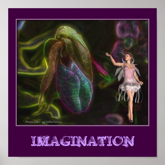 Poster Imagination Fée Et Fleur Inspiration (Devant)