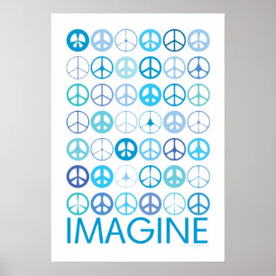 Poster IMAGINE - Les signes bleus de paix internationale