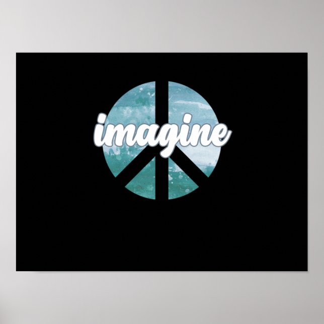 Poster Imagine Peace Support Earth World Peace Day (Devant)