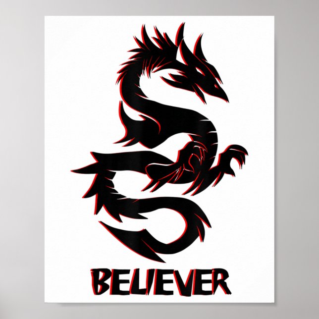 Poster Imaginez, Dream, Believe _ Imaginaire Rage Dragon  (Devant)