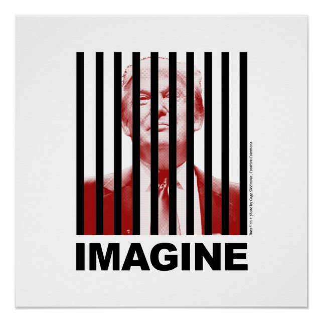 Poster Imaginez Trump derrière les barreaux (Devant)