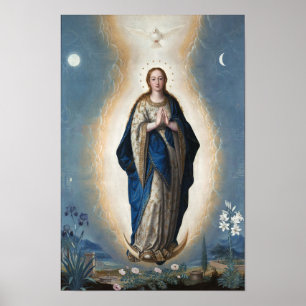 Poster Immaculée Conception Assomption Vierge Sanchez