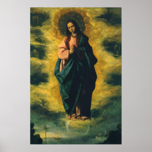 Poster Immaculée Conception par Francisco de Zurbaran