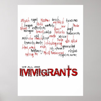 POSTER IMMIGRANTS