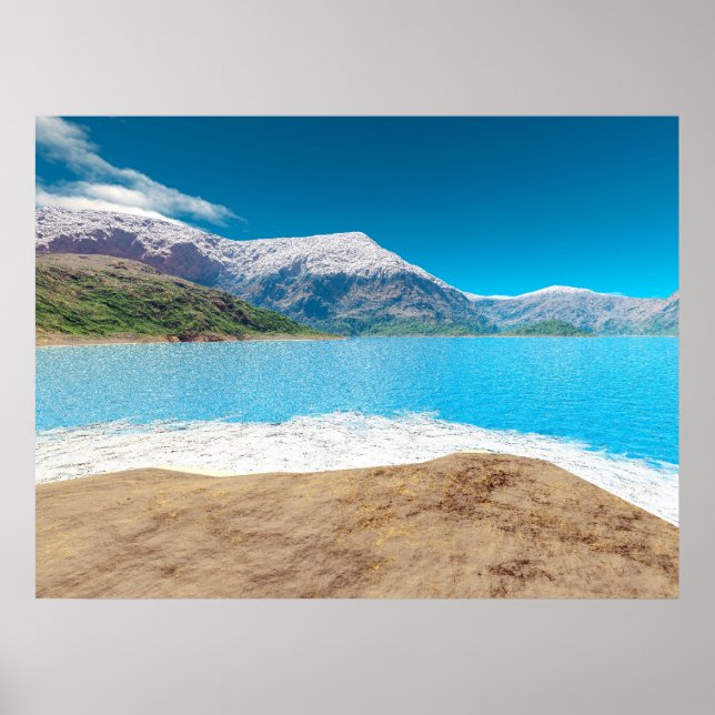 Poster Immobilier de montagne (Devant)