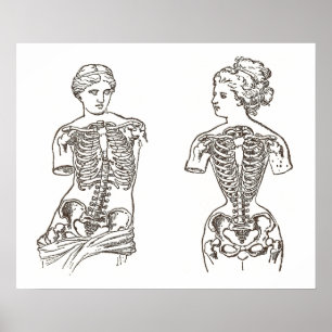 Poster Impact physique de copie Médicale de port de