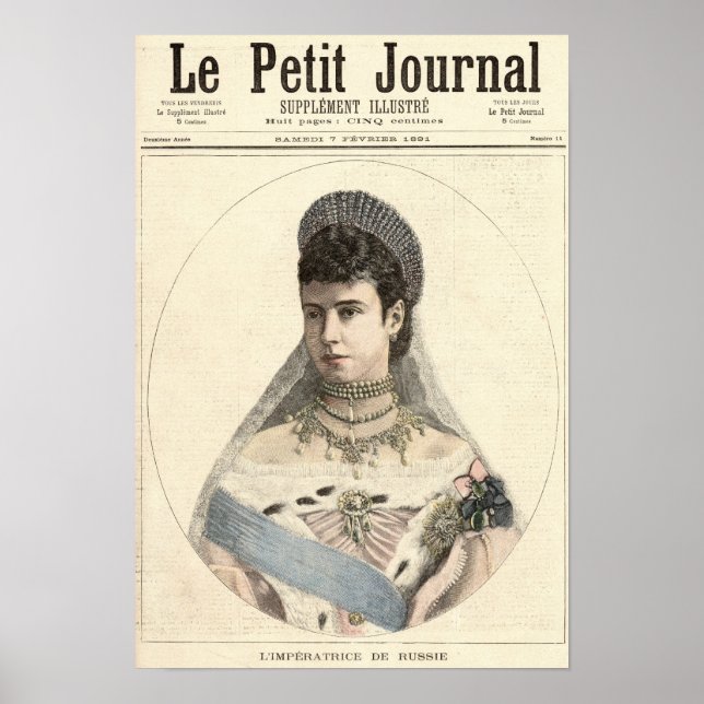 Poster Impératrice de Russie (Devant)